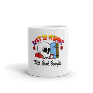 Lets be friends with book benefits coffee mug perfect gift for book lover reader