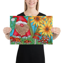 Load image into Gallery viewer, The Gnome Art Print by Roxanne The Spooky Cat Lady Photo paper poster
