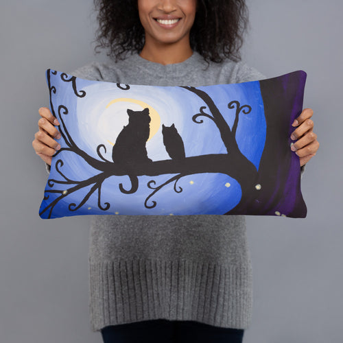 Night Creatures Throw Pillow