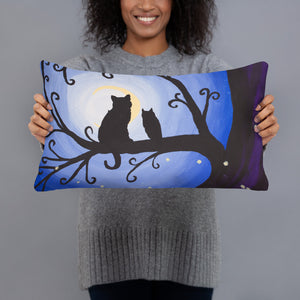 Night Creatures Throw Pillow