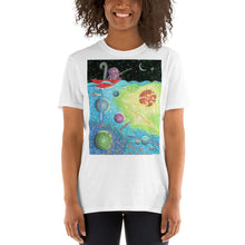 Load image into Gallery viewer, Octopus Fishing For a Spaceship Short-Sleeve Unisex T-Shirt
