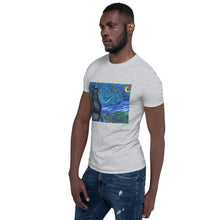 Load image into Gallery viewer, Starry Kitties Parody of Starry Night Short-Sleeve Unisex T-Shirt
