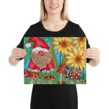 Load image into Gallery viewer, The Gnome Art Print by Roxanne The Spooky Cat Lady Photo paper poster
