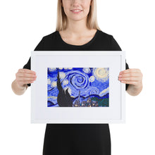 Load image into Gallery viewer, Starry Night Matte Paper Framed Poster With Mat
