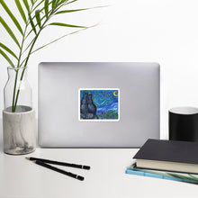 Load image into Gallery viewer, Bullet Journal Starry Kitties Parody of Starry Night Bubble-free stickers
