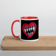 Load image into Gallery viewer, Goth Home Decor Eat Your Heart Out Creepy Coffee Mug
