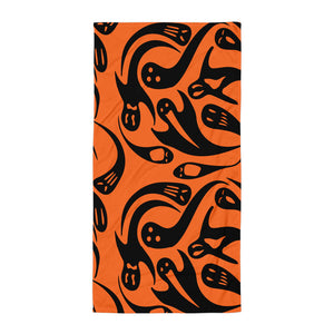 Halloween Goth Spooky Ghost Beach or Bath Towel to Spook Up Your Summer