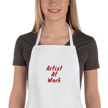 Load image into Gallery viewer, Artist at work apron a great gift for cooks and artists
