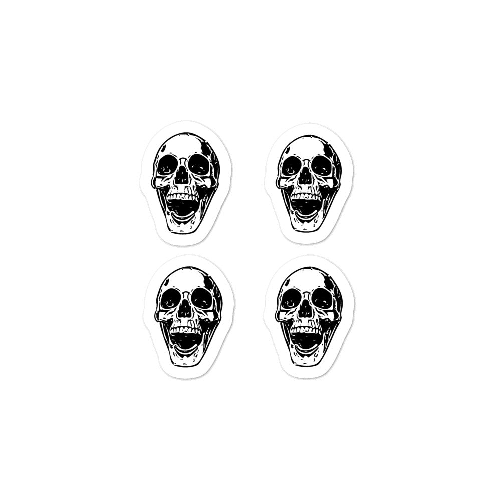 Goth Bullet Journal Four Skulls Bubble-free stickers