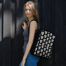 Load image into Gallery viewer, Black Goth Skull Pattern Backpack
