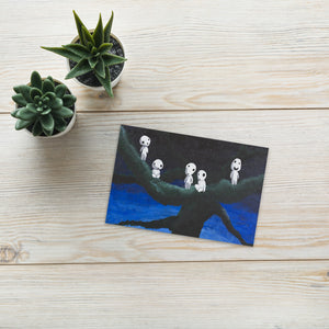 Japanese Forest Spirits Standard Postcard