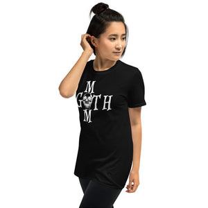 Goth Mom Black With White Text Short-Sleeve Unisex T-Shirt