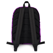 Load image into Gallery viewer, Purple Halloween Spider Web Backpack
