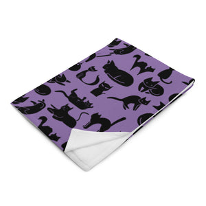 Cute Cats Playing Throw Blanket