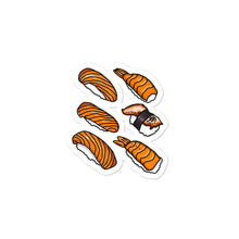 Load image into Gallery viewer, kawaii Japanese sushi stickers salmon tuna
