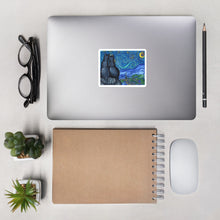 Load image into Gallery viewer, Bullet Journal Starry Kitties Parody of Starry Night Bubble-free stickers
