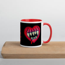 Load image into Gallery viewer, Goth Home Decor Eat Your Heart Out Creepy Coffee Mug
