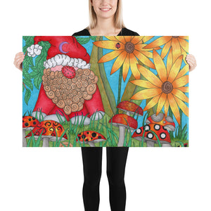 The Gnome Art Print by Roxanne The Spooky Cat Lady Photo paper poster