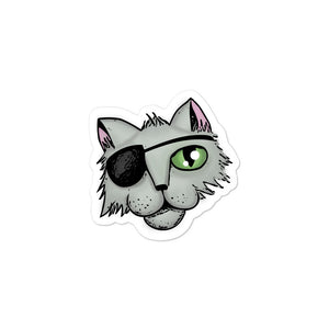 Pirate Cat Bullet Journal Bubble-free sticker