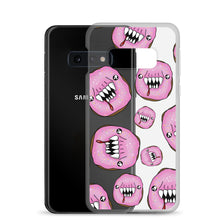 Load image into Gallery viewer, Scary pink man eating doughnuts Samsung Case
