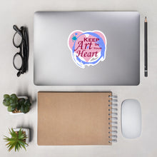 Load image into Gallery viewer, Keep Art in Your Heart Pastel Colors Bubble-free stickers for Artists and Art Lovers
