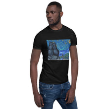 Load image into Gallery viewer, Starry Kitties Parody of Starry Night Short-Sleeve Unisex T-Shirt
