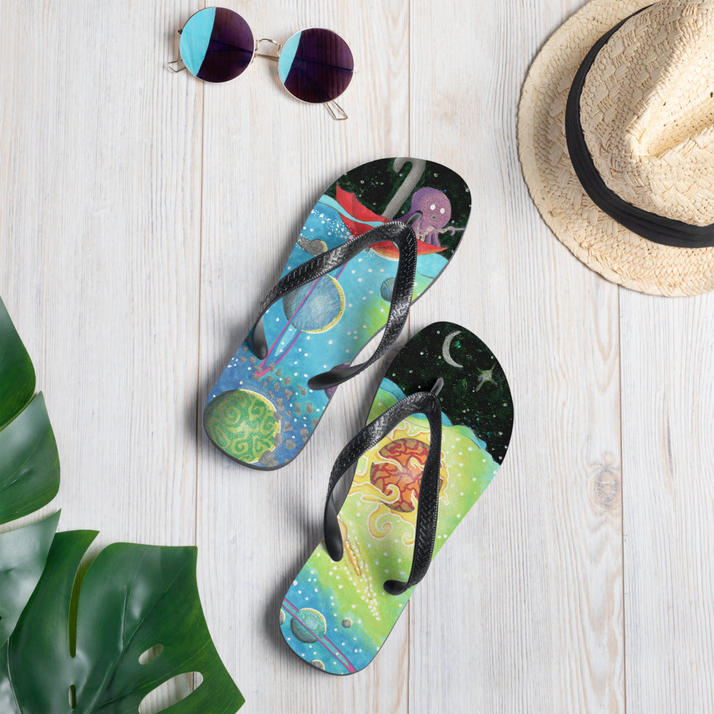 Octopus Fishing for a Spaceship Universe Flip-Flops