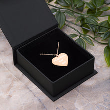 Load image into Gallery viewer, I&#39;ll Swallow Your Soul Engraved Silver Heart Necklace
