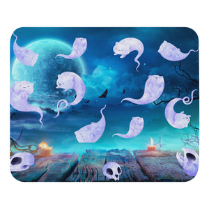 Ghost Cats Halloween Mouse pad