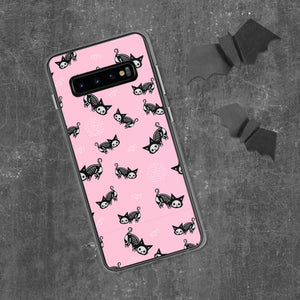 Pastel Goth Skeleton Cats Samsung Case