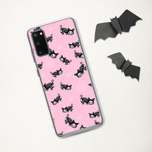 Load image into Gallery viewer, Pastel Goth Skeleton Cats Samsung Case

