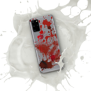 Blood Splatter Horror Clear Case for Samsung®