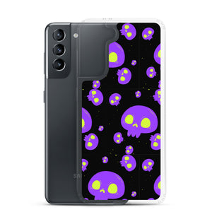 Purple Skulls Samsung Case