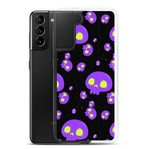 Purple Skulls Samsung Case