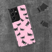 Load image into Gallery viewer, Pastel Goth Skeleton Cats Samsung Case
