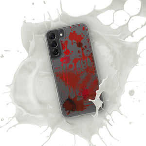Blood Splatter Horror Clear Case for Samsung®