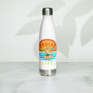 Cruise Life Stainless Steel Water Bottle Great Gift for Cruise Fans