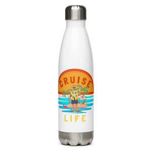 Cruise Life Stainless Steel Water Bottle Great Gift for Cruise Fans