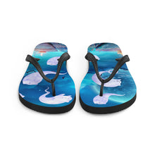 Load image into Gallery viewer, Ghost Cats Halloween Flip-Flops
