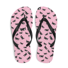 Load image into Gallery viewer, Pastel Goth Skeleton Cats Duffle Flip-Flops
