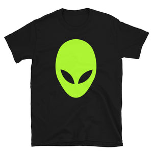Black Alien Head Short-Sleeve Unisex T-Shirt