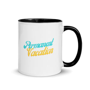 Permanent Vacation Coffee Mug with Color Inside