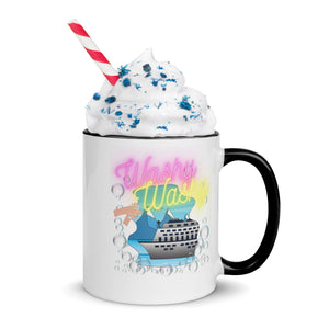 Washy Washy Funny Cruise Ship Coffee Mug with Color Inside