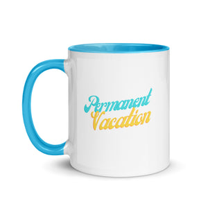 Permanent Vacation Coffee Mug with Color Inside