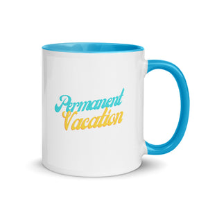 Permanent Vacation Coffee Mug with Color Inside
