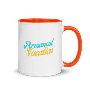 Permanent Vacation Coffee Mug with Color Inside