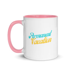 Permanent Vacation Coffee Mug with Color Inside