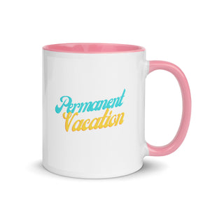 Permanent Vacation Coffee Mug with Color Inside