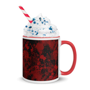 Blood Splatter Horror Coffee Mug with Color Inside