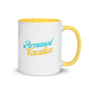 Permanent Vacation Coffee Mug with Color Inside